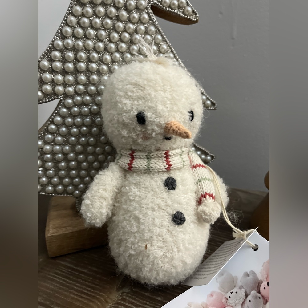 NEW Cuddle+Kind Baby Snowman Peppermint Stripe